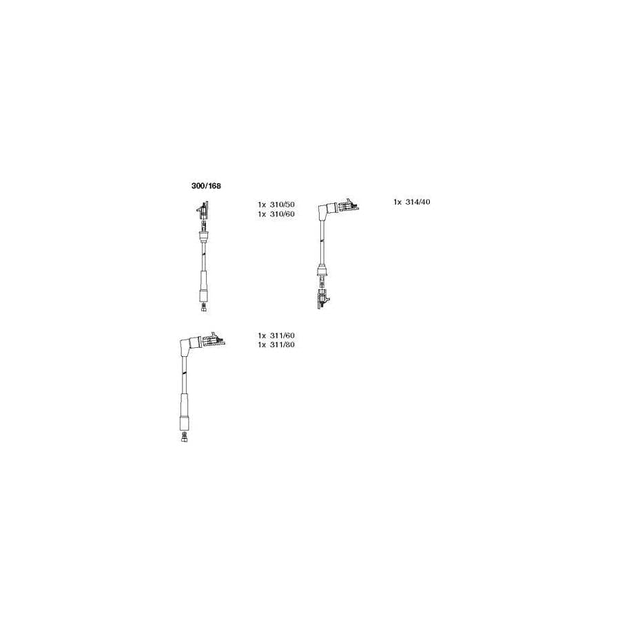 Bremi 300/168 Ignition Cable Kit for Citroen Bx Estate