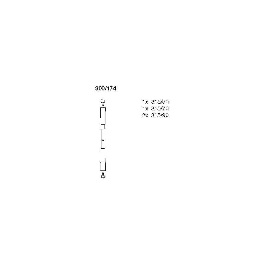 Bremi 300/174 Ignition Cable Kit