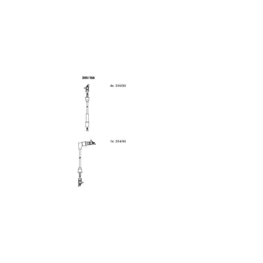 Bremi 300/188 Ignition Cable Kit for Volvo 66