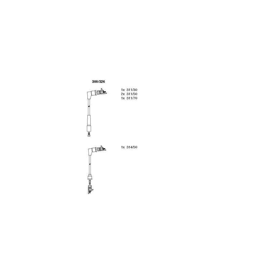 Bremi 300/326 Ignition Cable Kit for Mazda 626