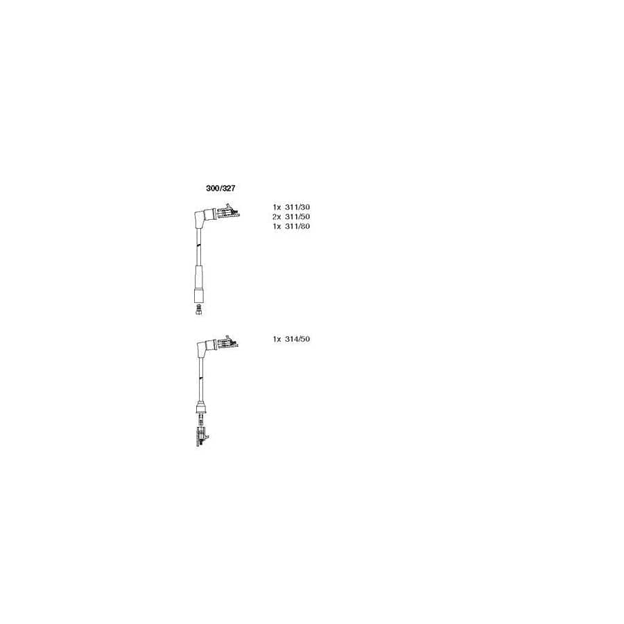 Bremi 300/327 Ignition Cable Kit for Mazda 626