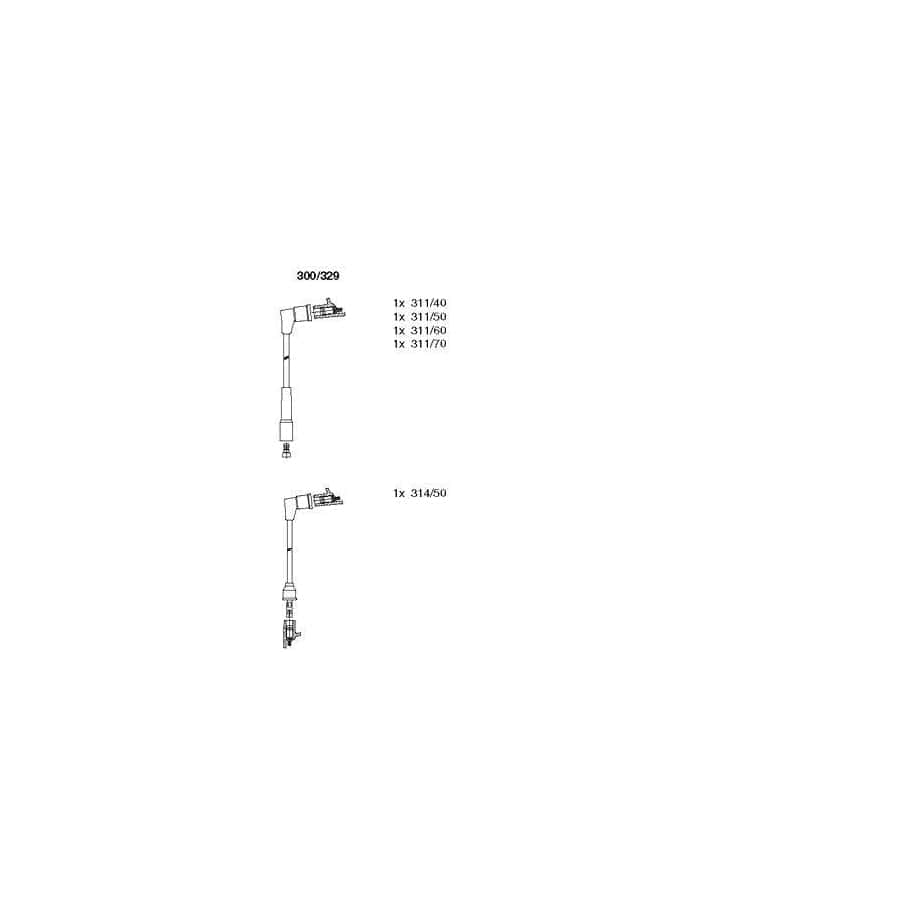 Bremi 300/329 Ignition Cable Kit for Nissan Cherry