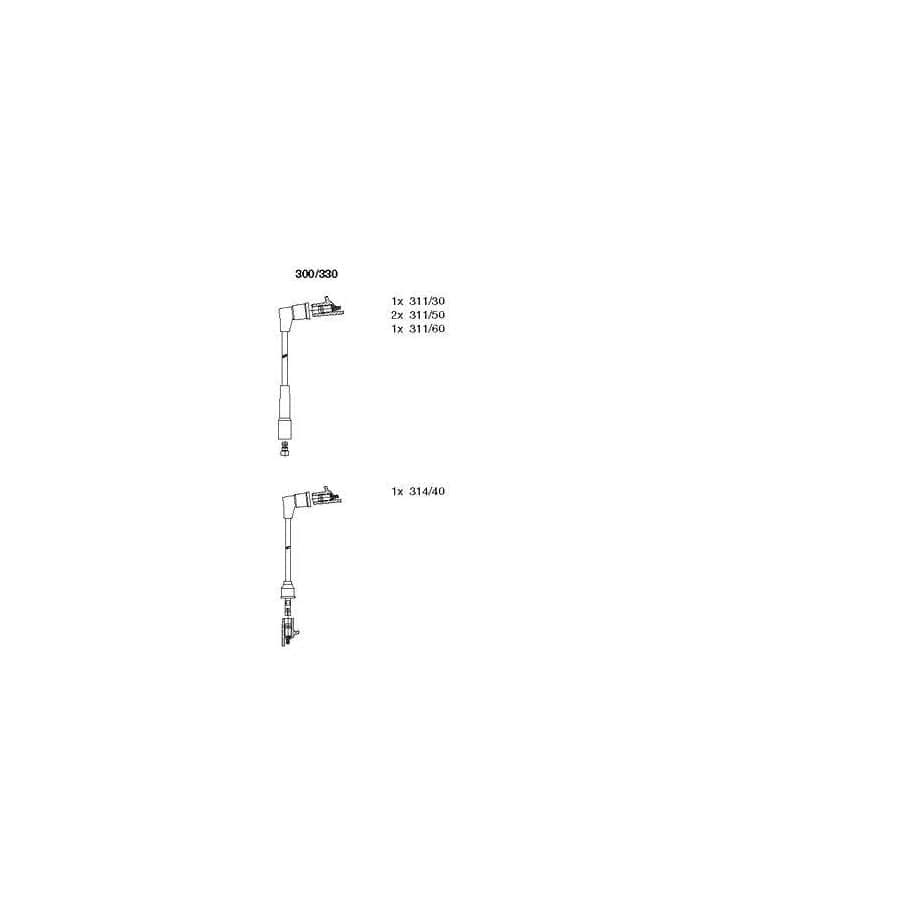 Bremi 300/330 Ignition Cable Kit for Mazda 929