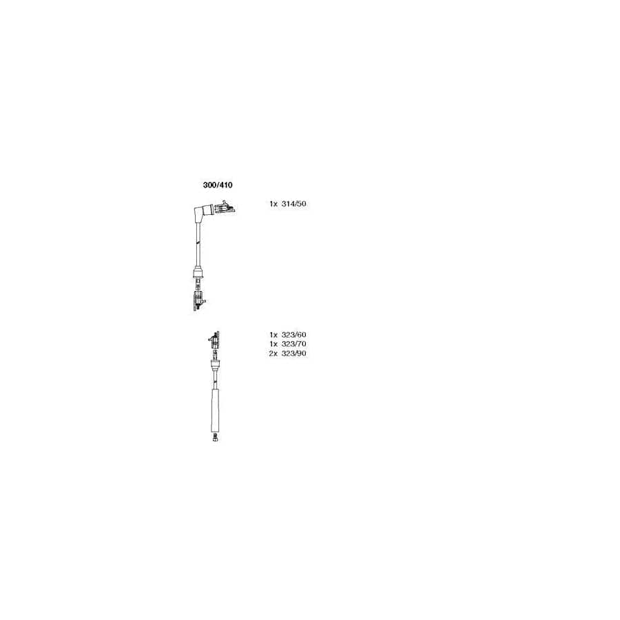 Bremi 300/410 Ignition Cable Kit for Mitsubishi Sapporo II