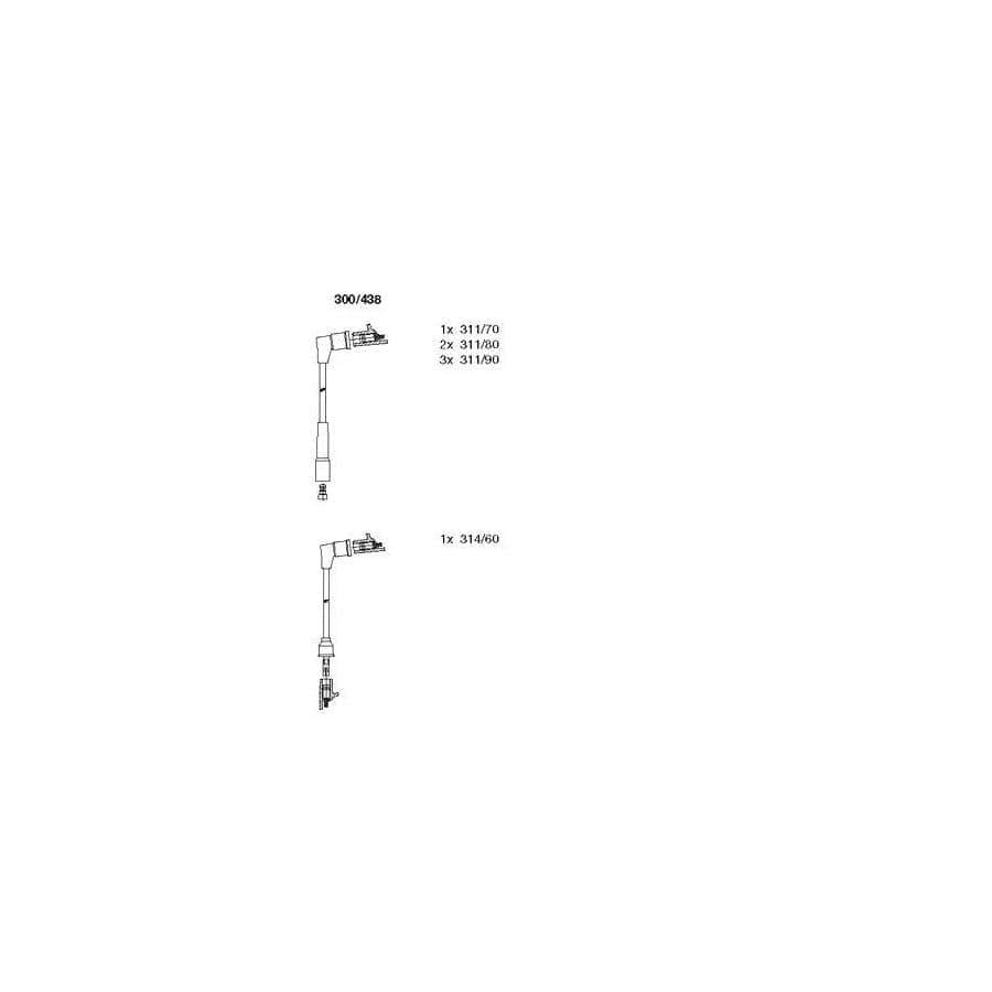 Bremi 300/438 Ignition Cable Kit for Nissan Patrol