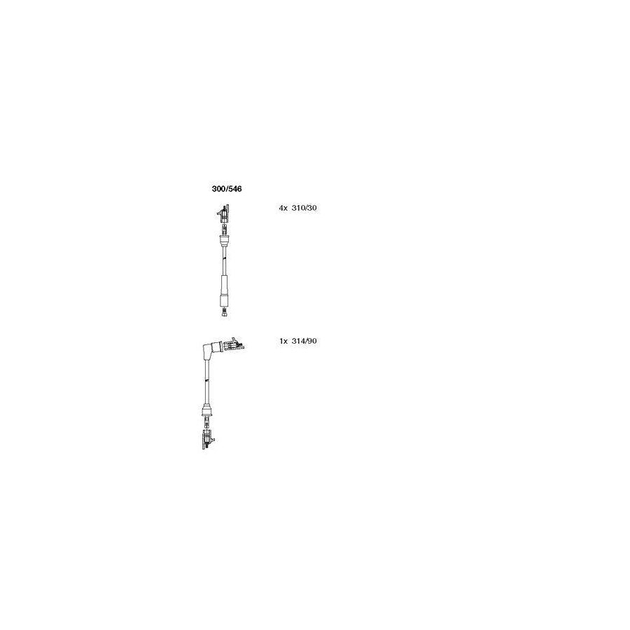 Bremi 300/546 Ignition Cable Kit for Toyota Cressida