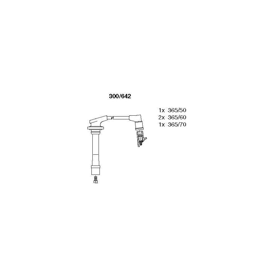 Bremi 300/642 Ignition Cable Kit for Honda Accord IV Saloon (Cb)