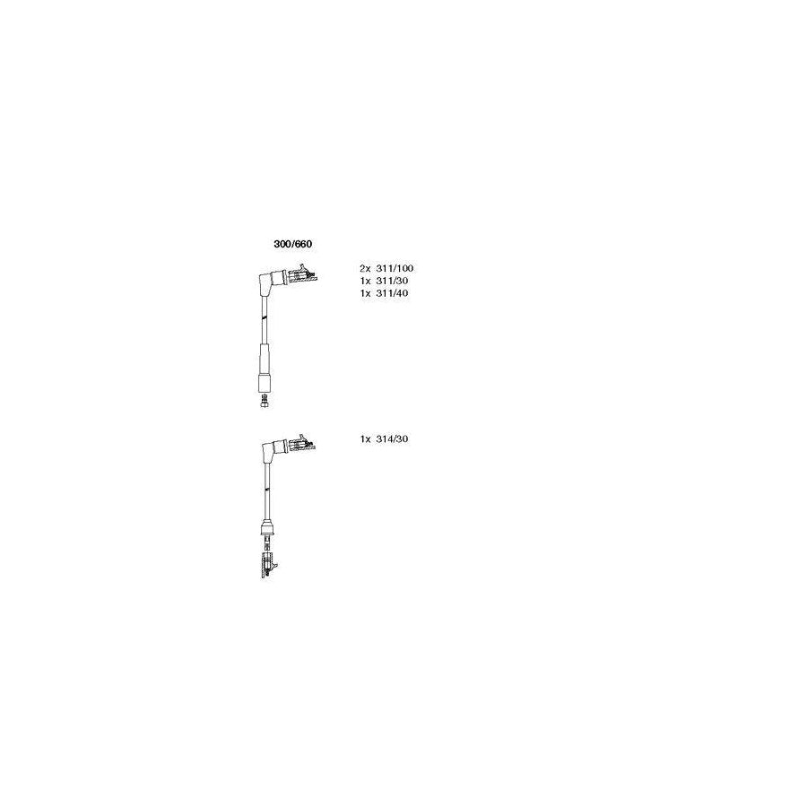 Bremi 300/660 Ignition Cable Kit