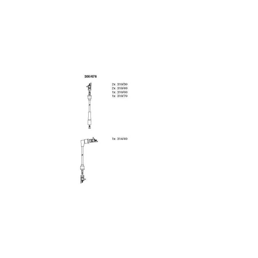 Bremi 300/676 Ignition Cable Kit
