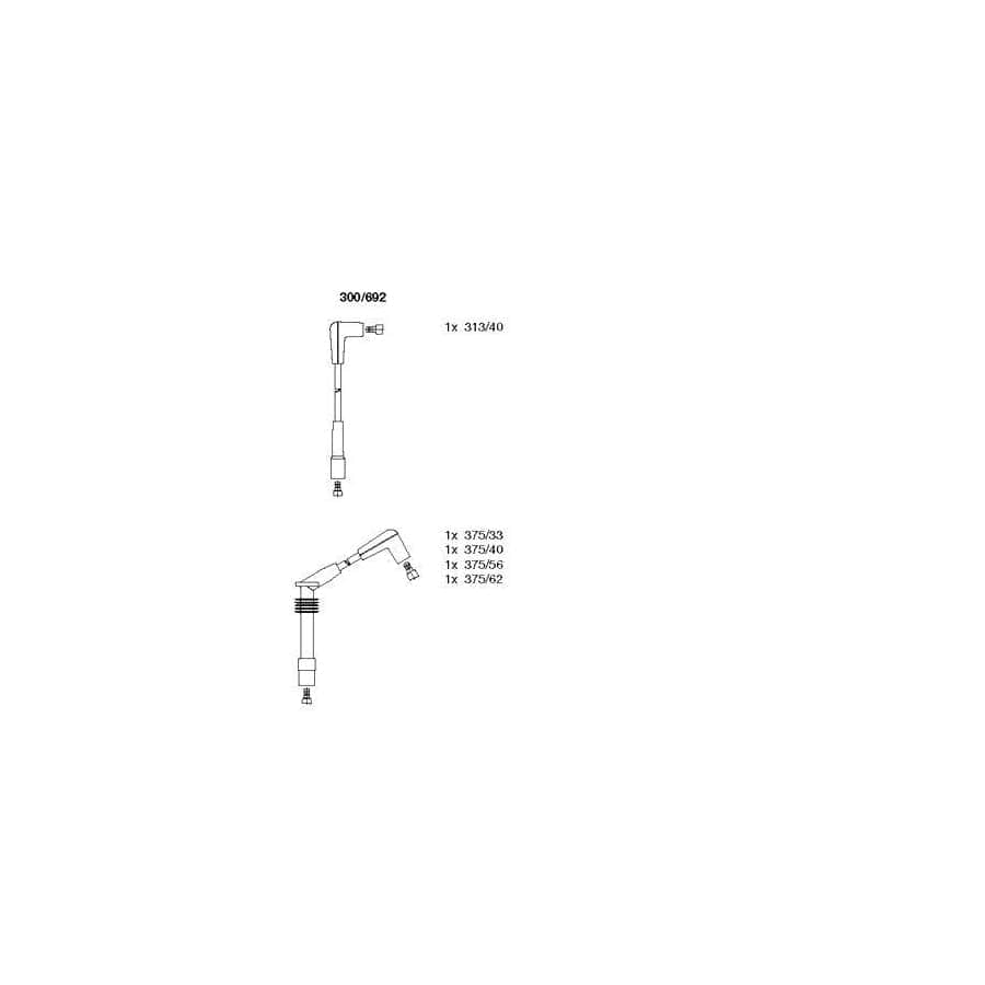 Bremi 300/692 Ignition Cable Kit for Opel Astra