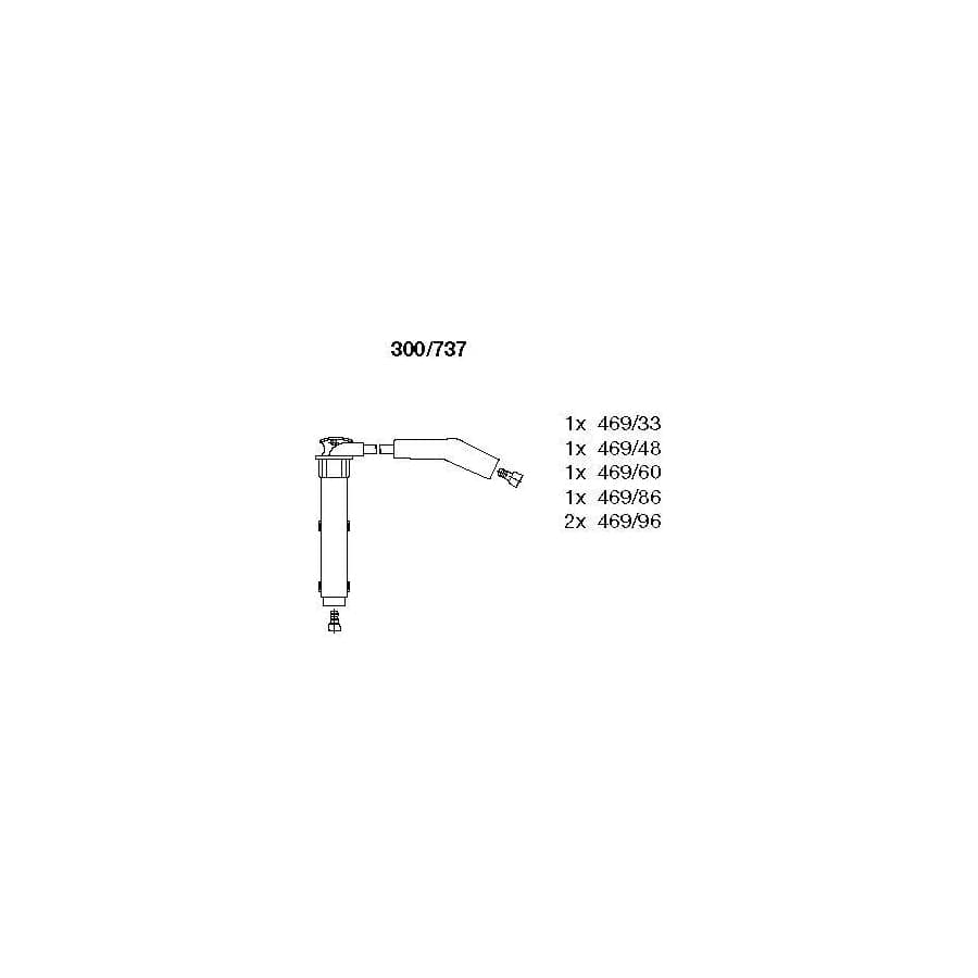 Bremi 300/737 Ignition Cable Kit for Rover 800