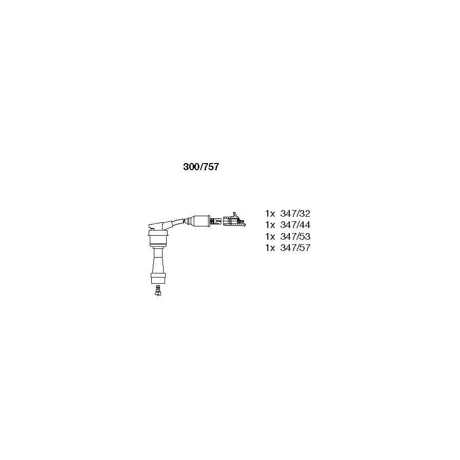 Bremi 300/757 Ignition Cable Kit for Mitsubishi Eclipse II Coupe (D32A)