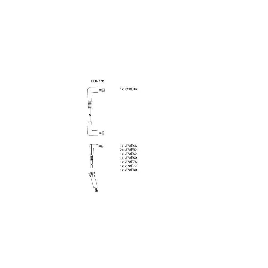 Bremi 300/772 Ignition Cable Kit for Jeep Grand Cherokee I (Zj, Zg)