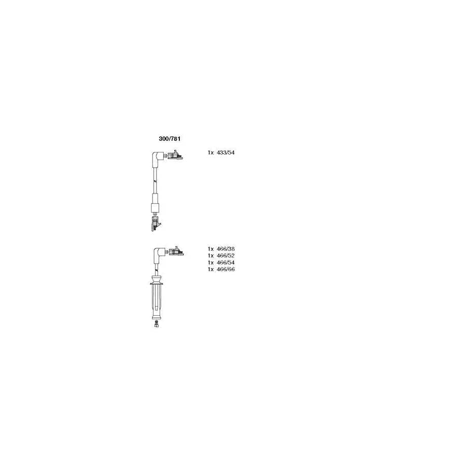 Bremi 300/781 Ignition Cable Kit for Rover 800