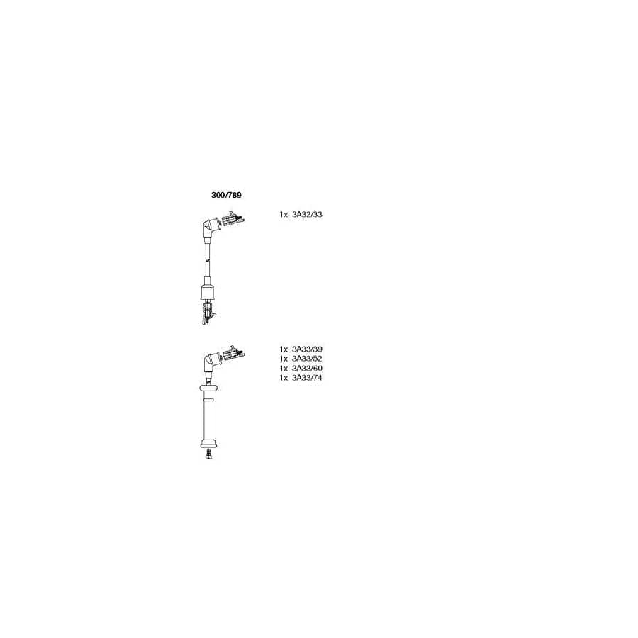 Bremi 300/789 Ignition Cable Kit for Nissan Sunny