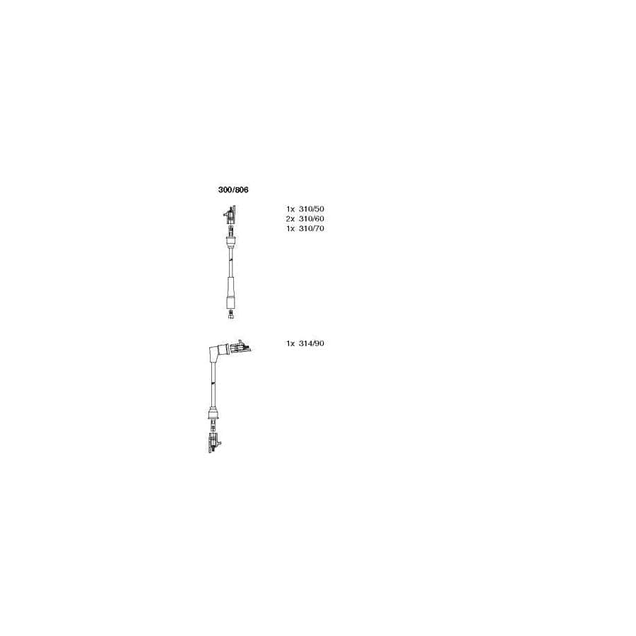 Bremi 300/806 Ignition Cable Kit for Talbot Horizon Hatchback