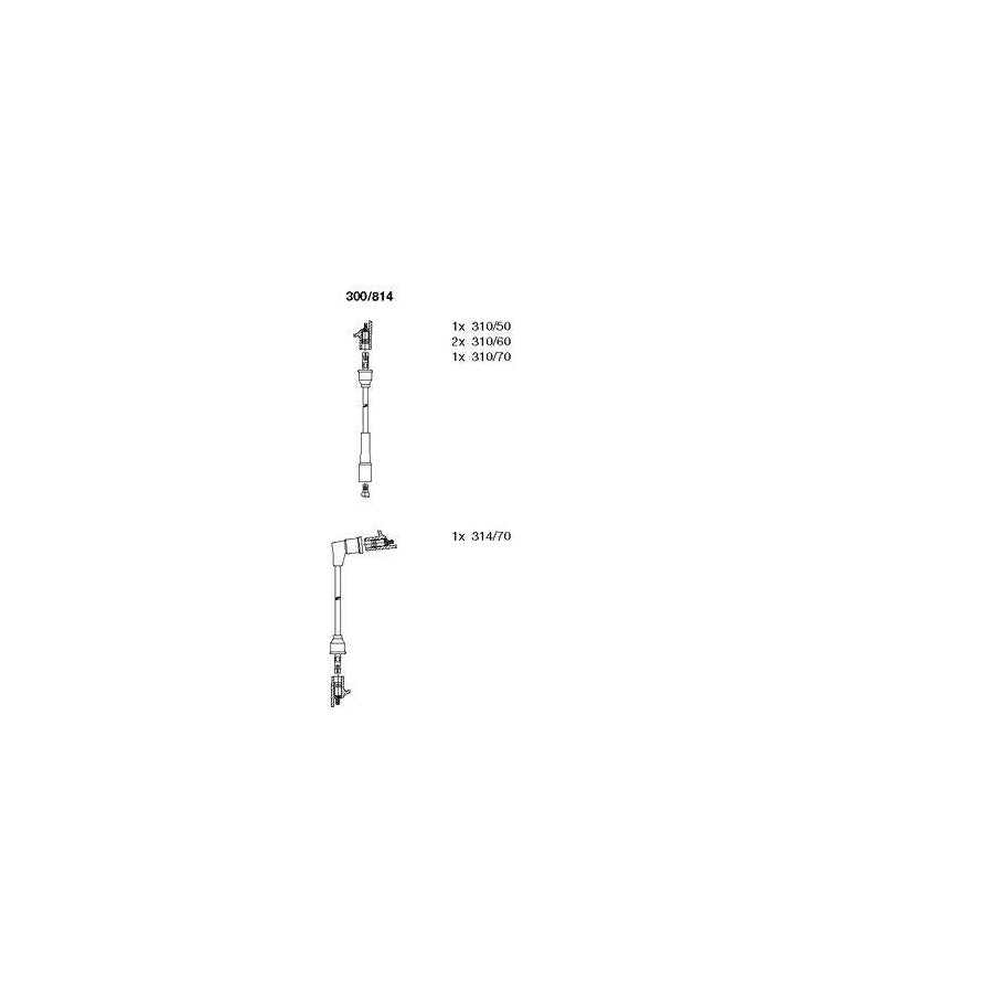 Bremi 300/814 Ignition Cable Kit for Talbot 1307-1510 Hatchback