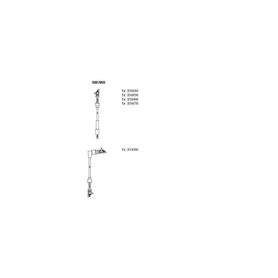 Bremi 300/959 Ignition Cable Kit