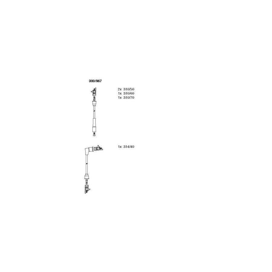 Bremi 300/967 Ignition Cable Kit