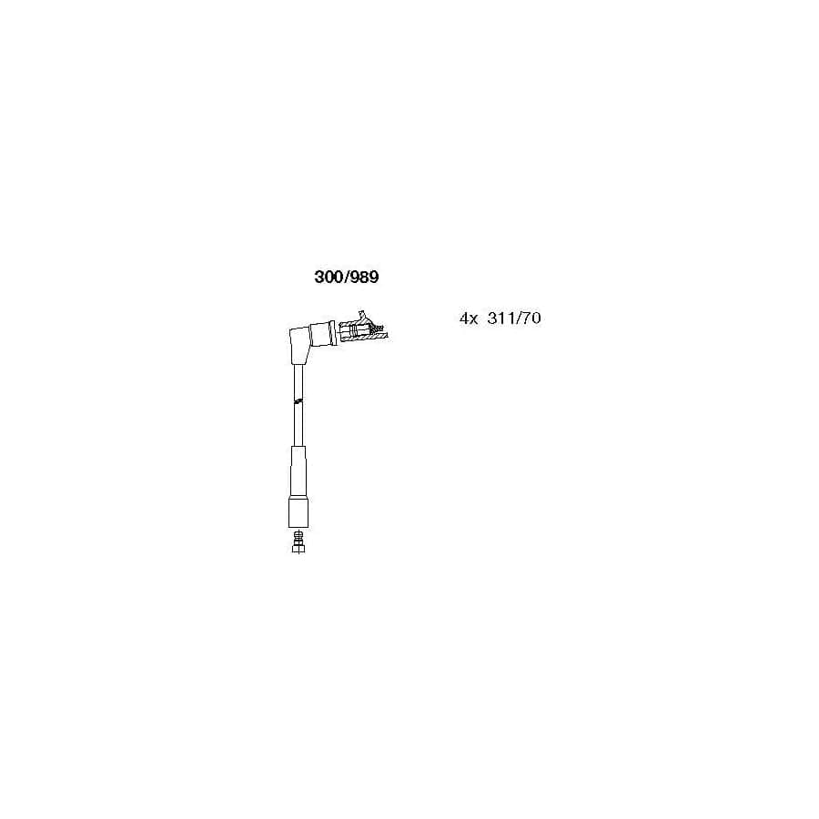 Bremi 300/989 Ignition Cable Kit for Subaru Legacy