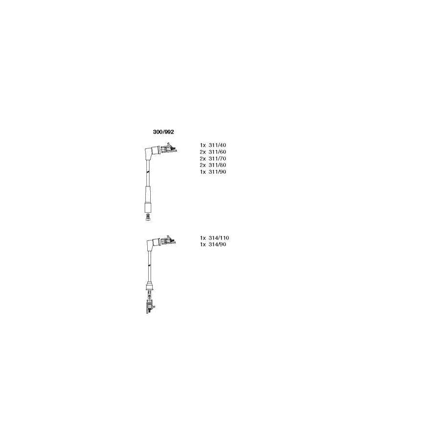 Bremi 300/992 Ignition Cable Kit