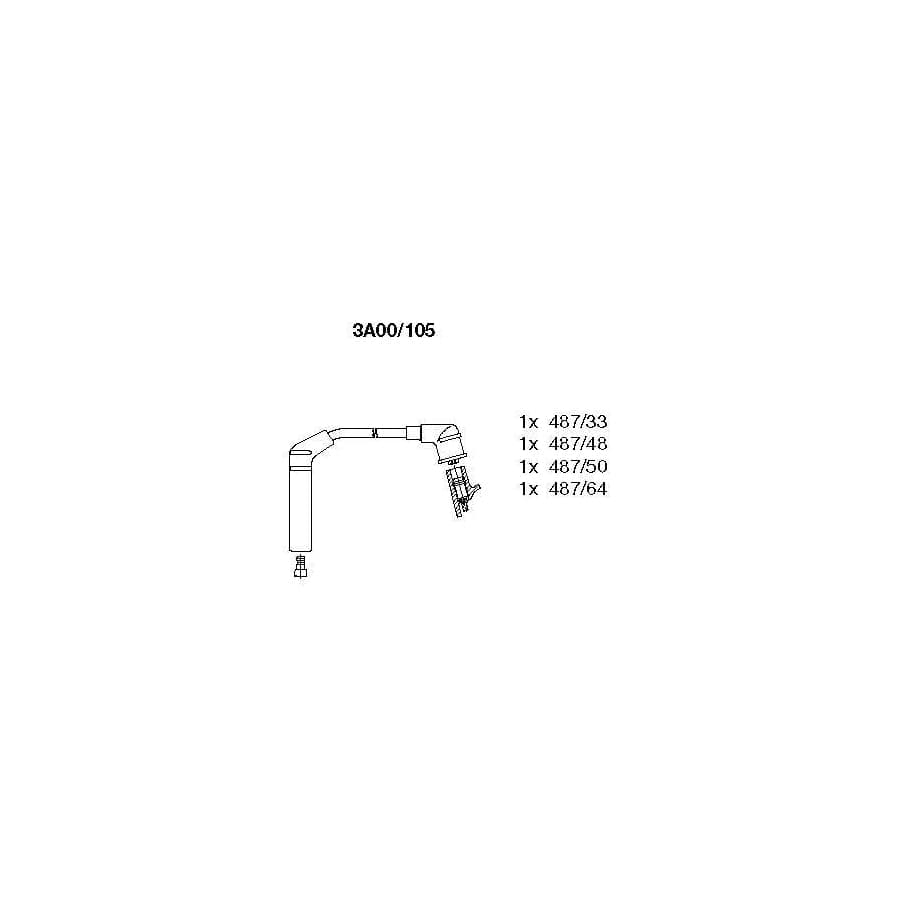 Bremi 3A00/105 Ignition Cable Kit