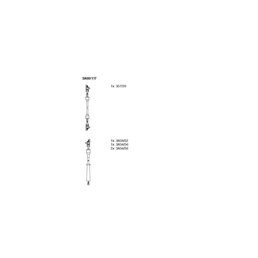 Bremi 3A00/117 Ignition Cable Kit for Suzuki Samurai Off-Road (Sj)
