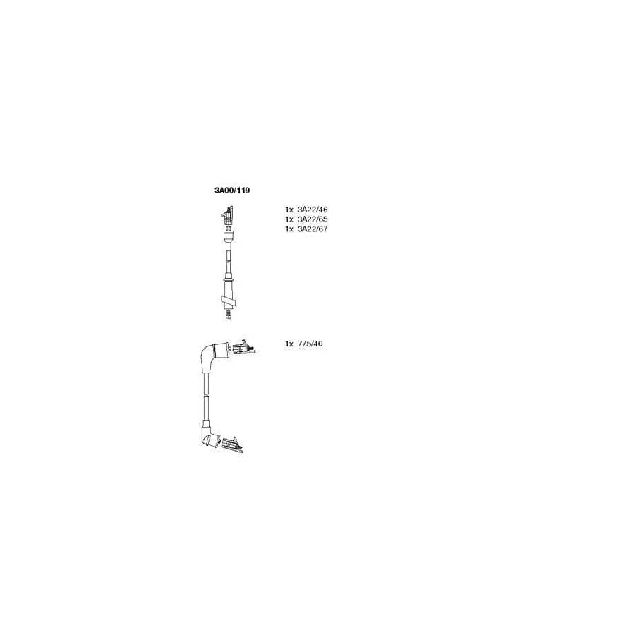 Bremi 3A00/119 Ignition Cable Kit