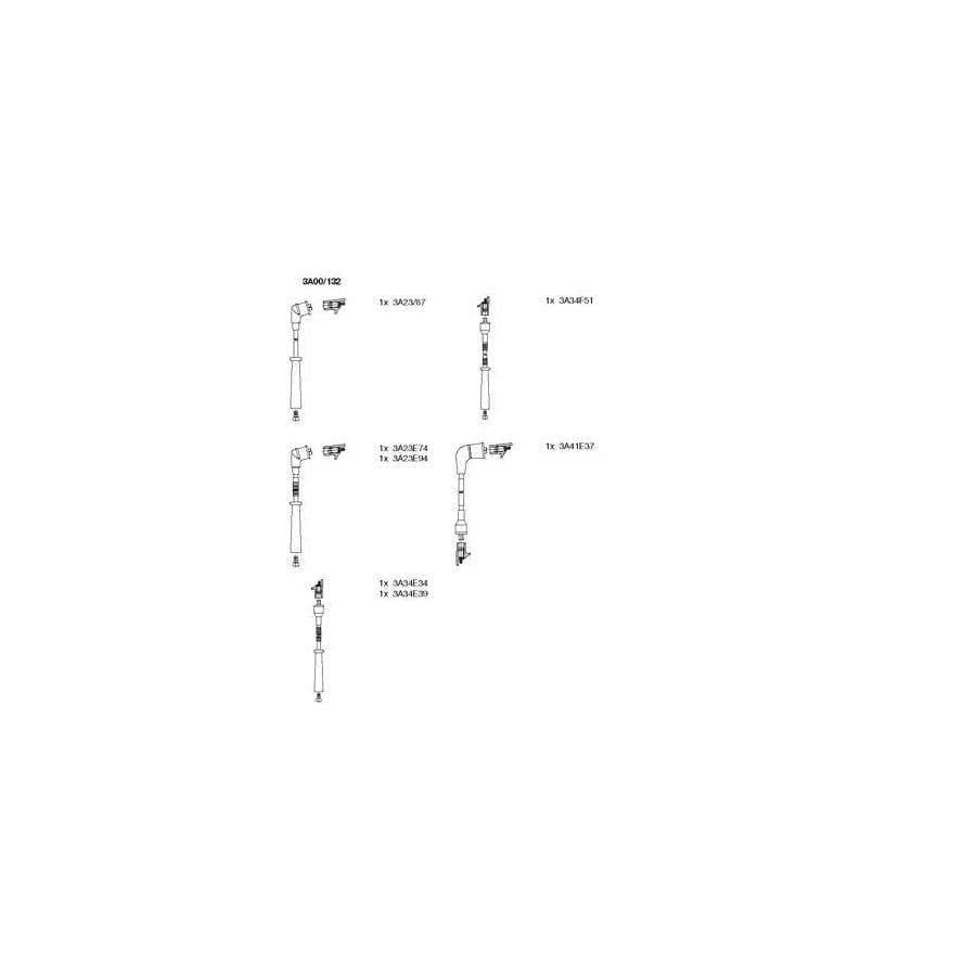 Bremi 3A00/132 Ignition Cable Kit for Mazda Mpv I (LV)