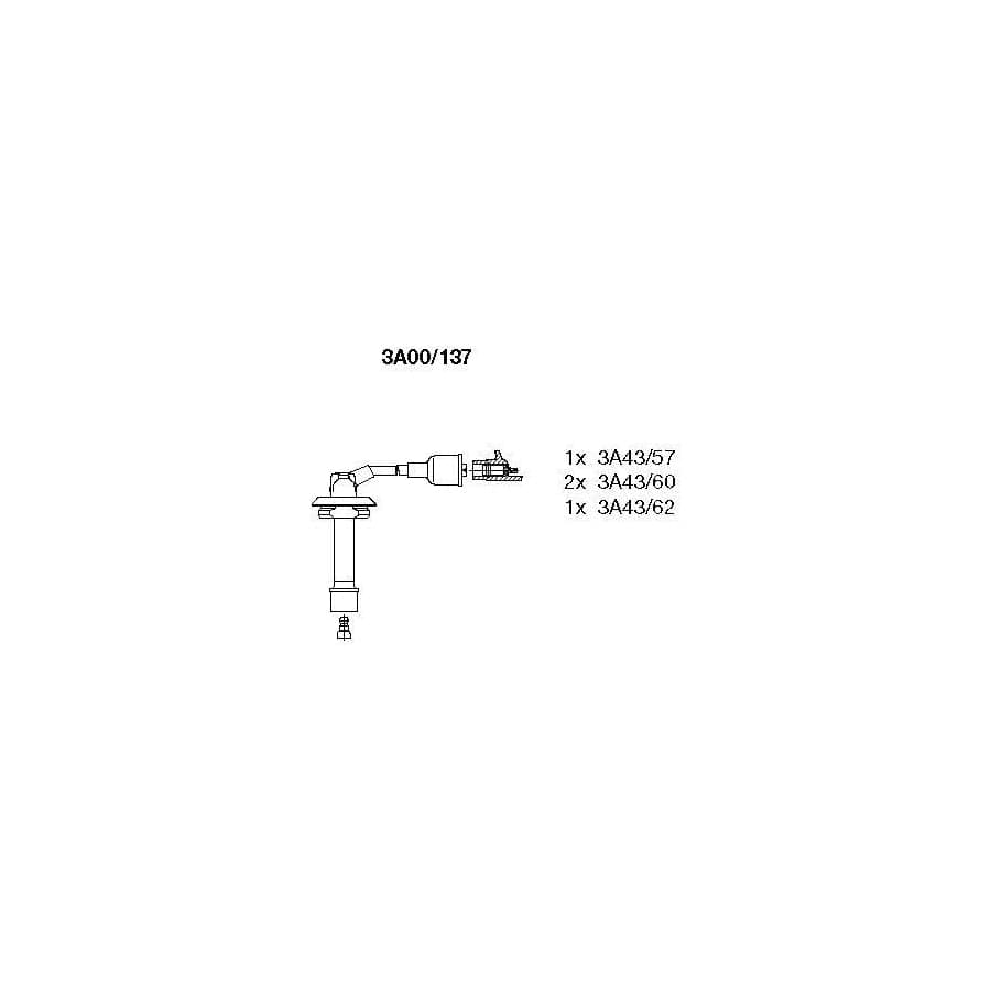 Bremi 3A00/137 Ignition Cable Kit