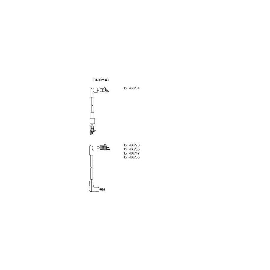 Bremi 3A00/143 Ignition Cable Kit