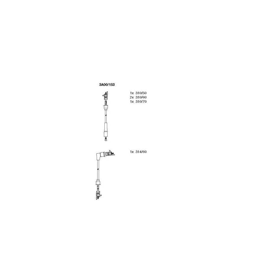 Bremi 3A00/153 Ignition Cable Kit