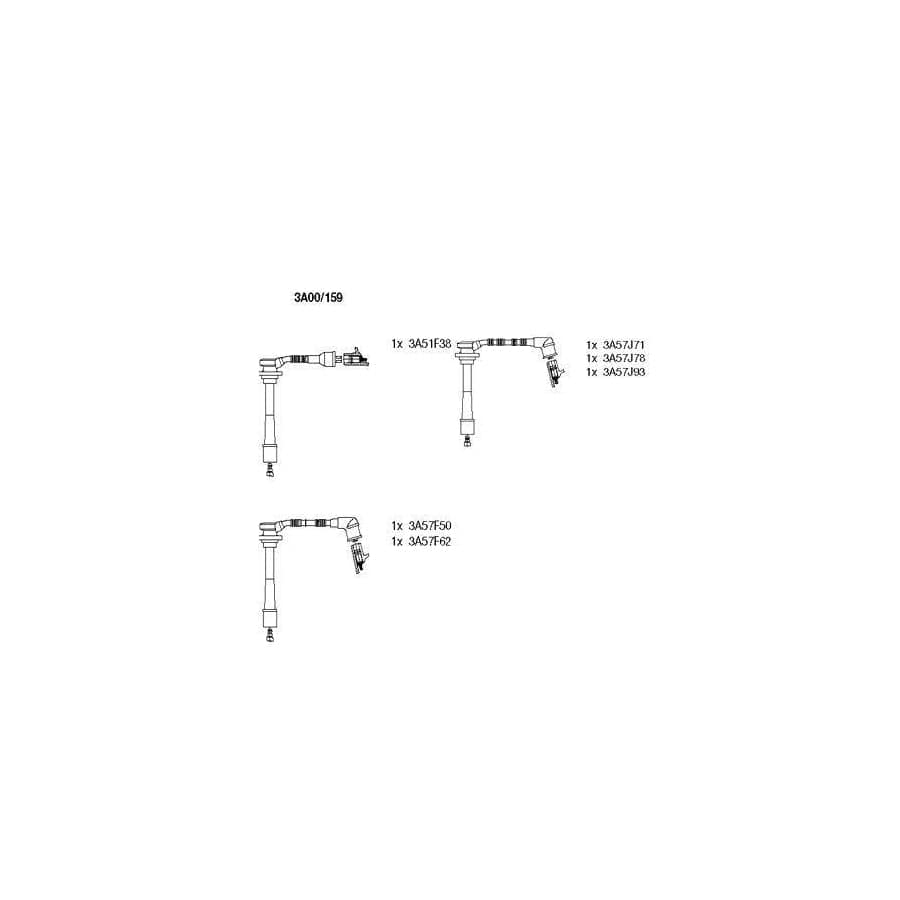 Bremi 3A00/159 Ignition Cable Kit for KIA Sedona