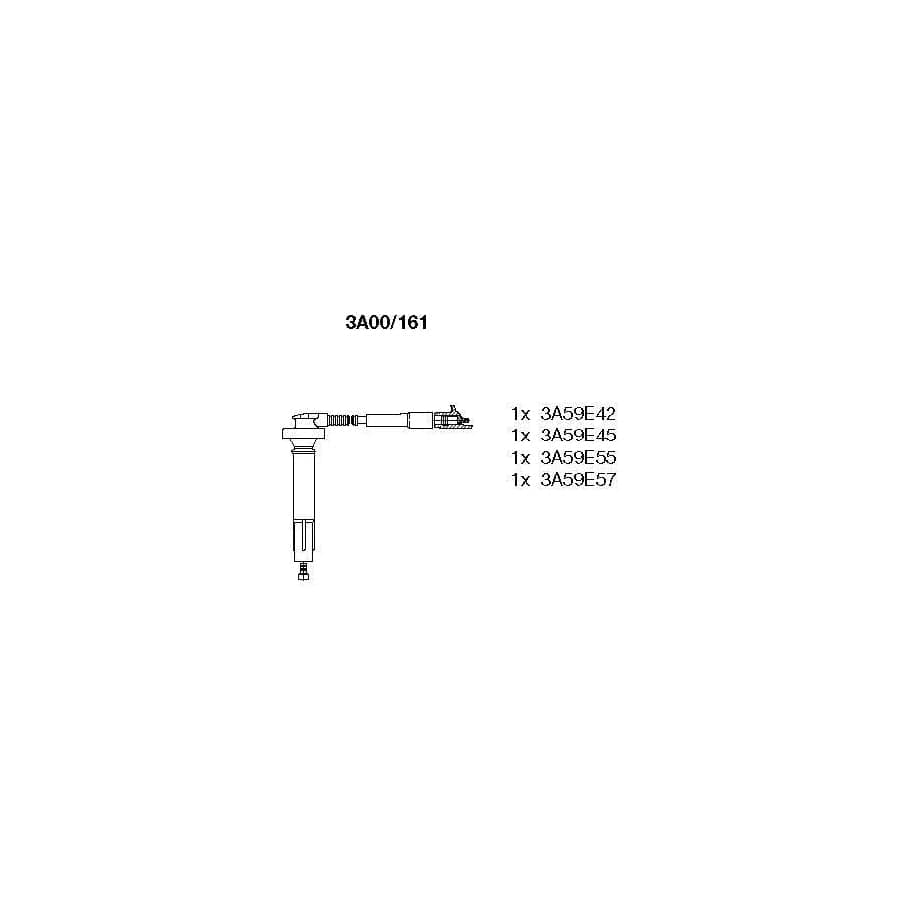 Bremi 3A00/161 Ignition Cable Kit for Subaru Impreza