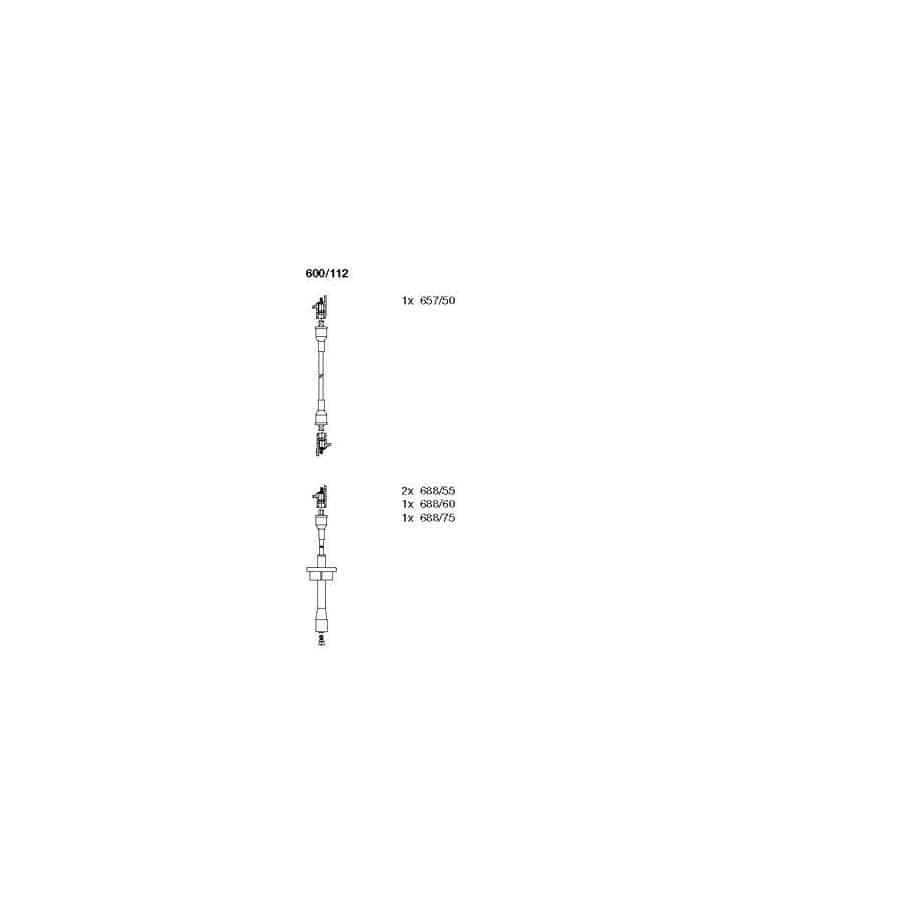Bremi 600/112 Ignition Cable Kit for Toyota Celica V Coupe (T180)