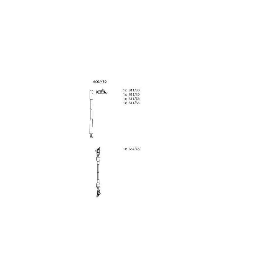 Bremi 600/172 Ignition Cable Kit for Renault Master