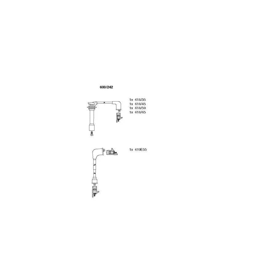 Bremi 600/242 Ignition Cable Kit for Mazda 626