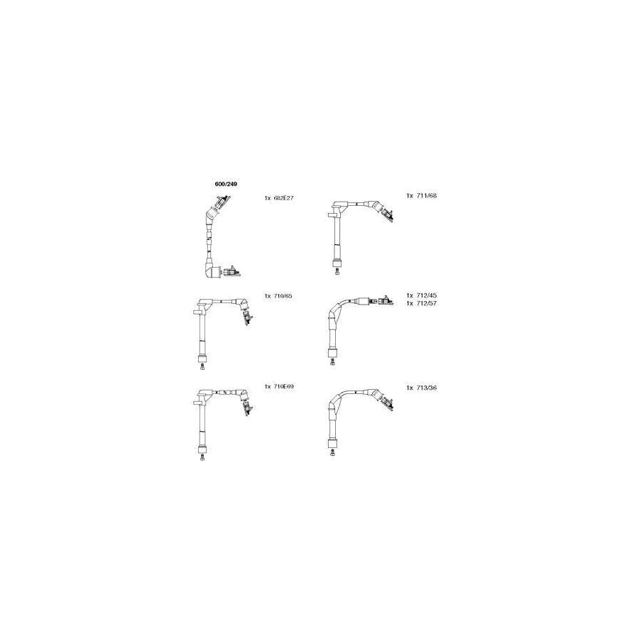 Bremi 600/249 Ignition Cable Kit for Nissan Maxima III Saloon (J30)