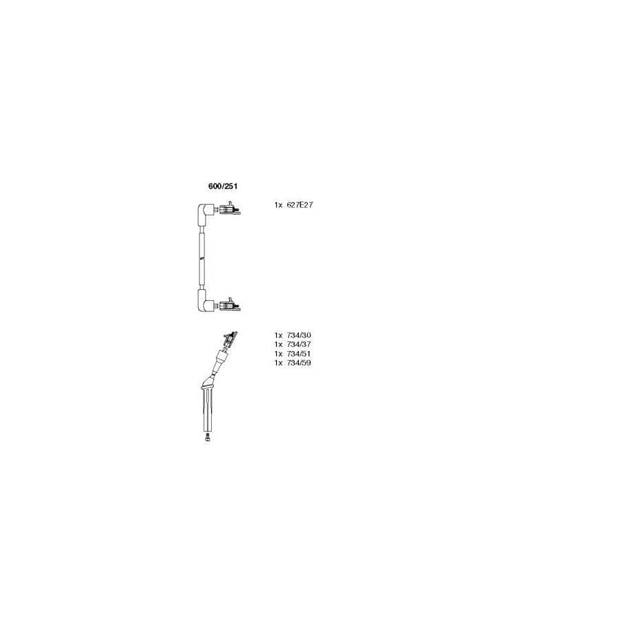 Bremi 600/251 Ignition Cable Kit