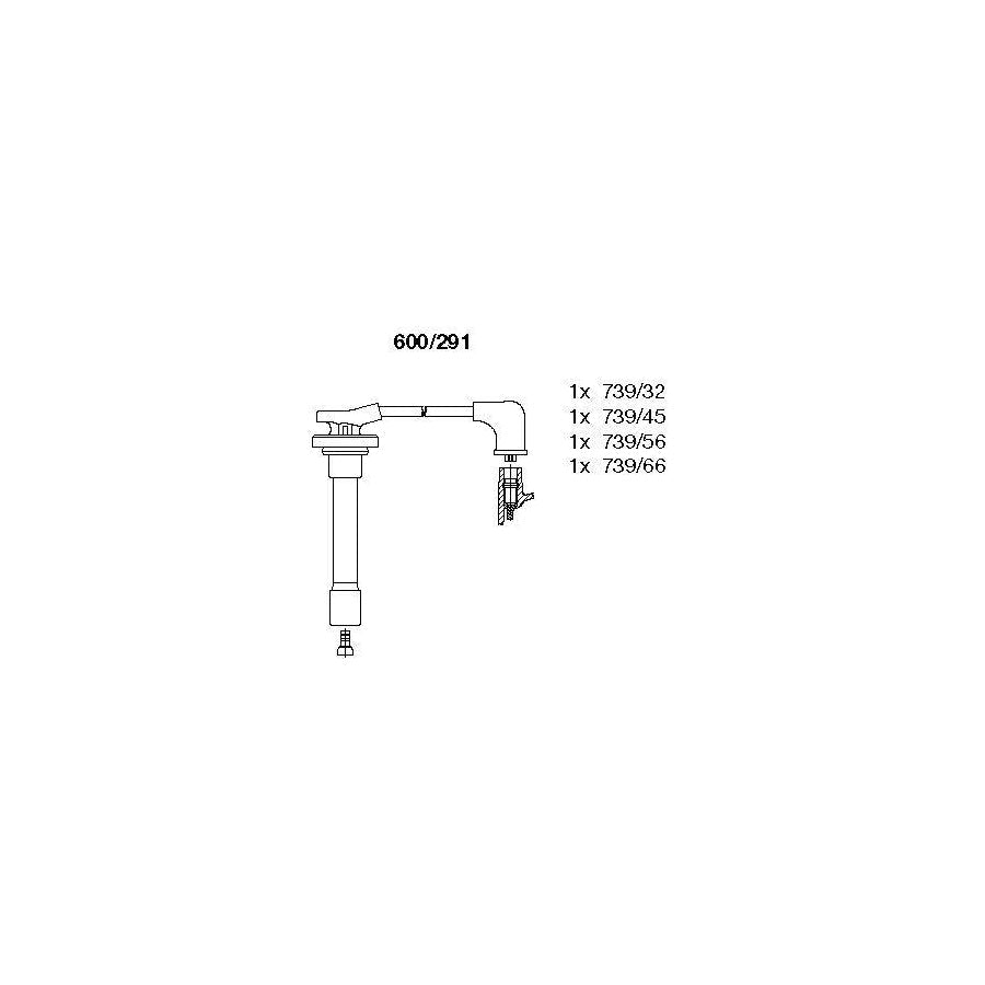 Bremi 600/291 Ignition Cable Kit for Rover 600 (Rh)