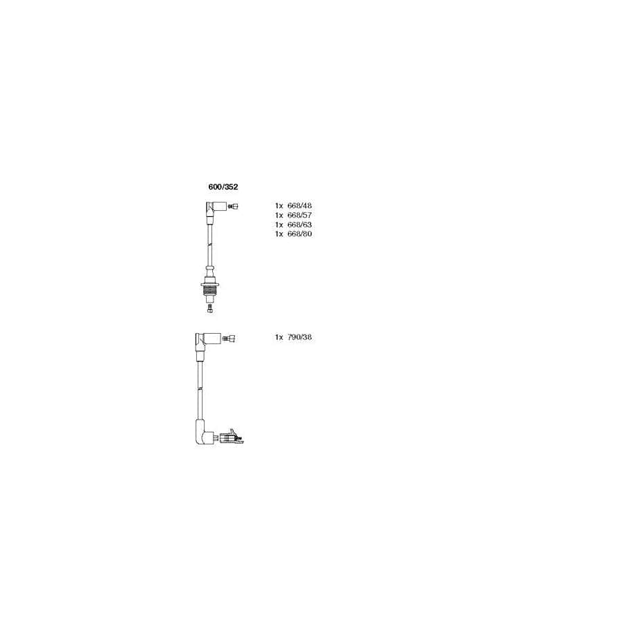 Bremi 600/352 Ignition Cable Kit