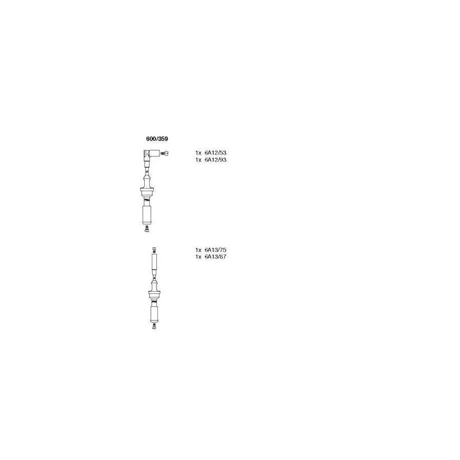 Bremi 600/359 Ignition Cable Kit for Citroen CX