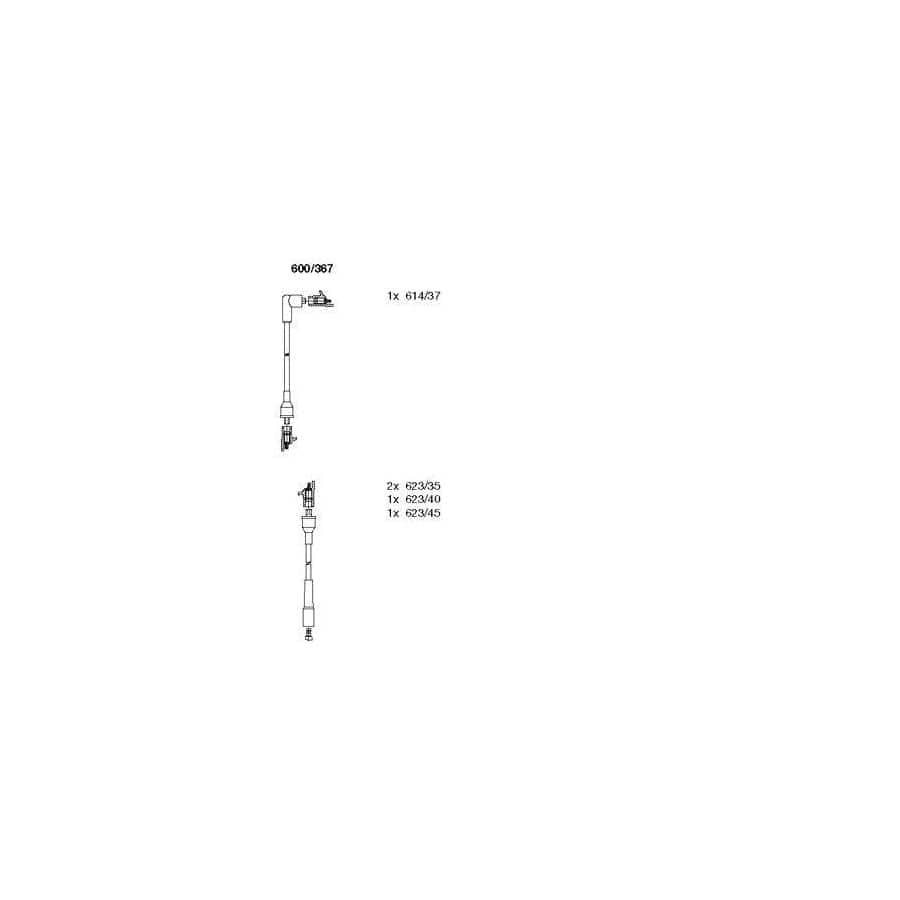 Bremi 600/367 Ignition Cable Kit for Renault 5