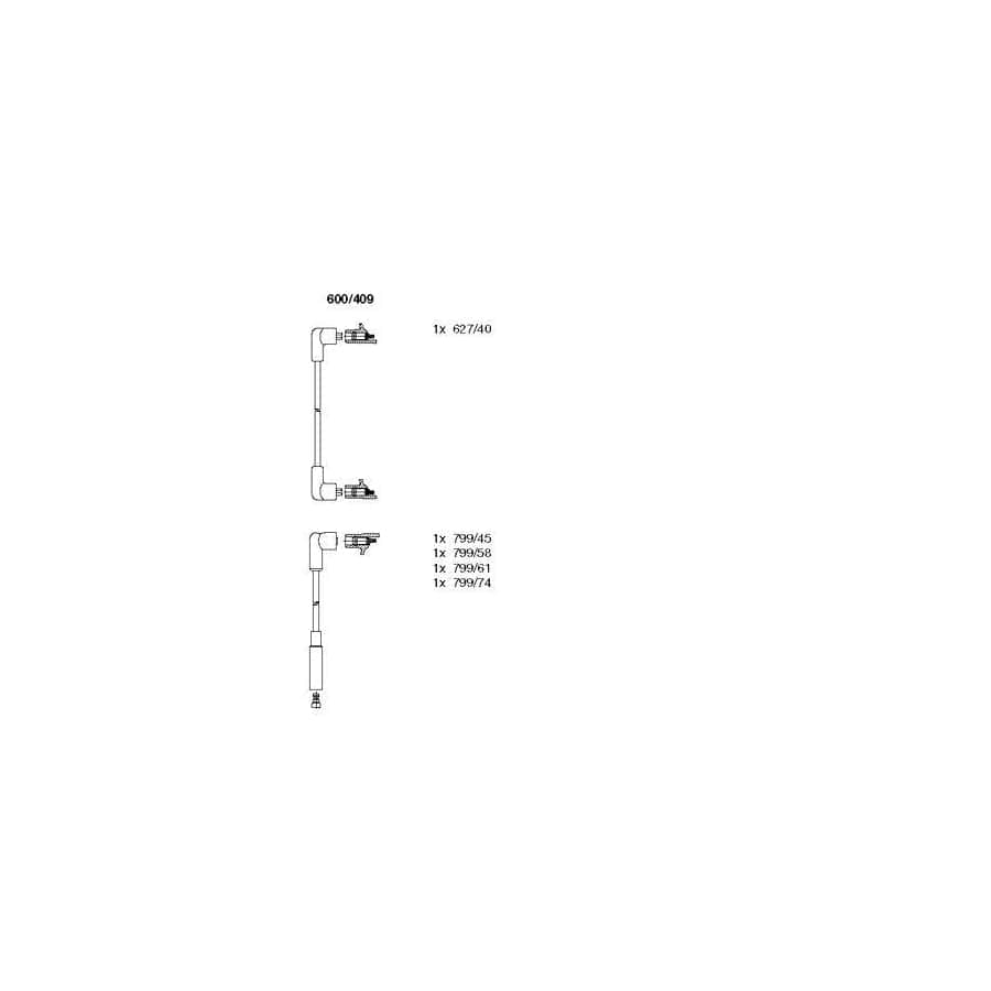 Bremi 600/409 Ignition Cable Kit
