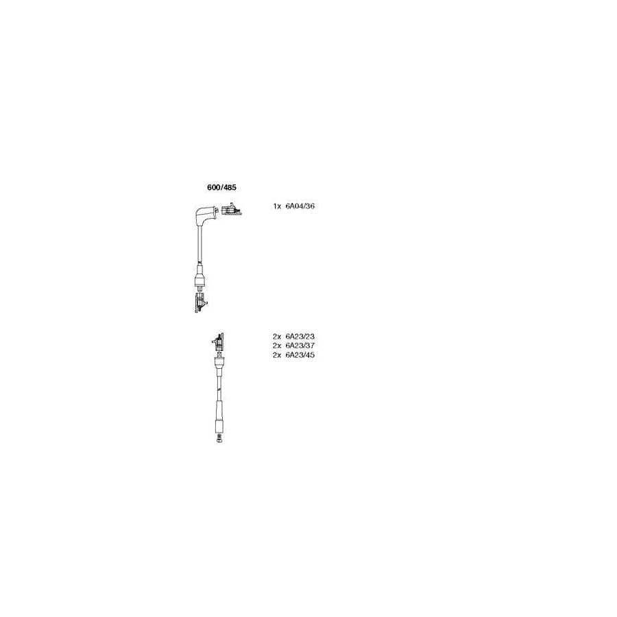Bremi 600/485 Ignition Cable Kit for Toyota Land Cruiser 60 (J60)