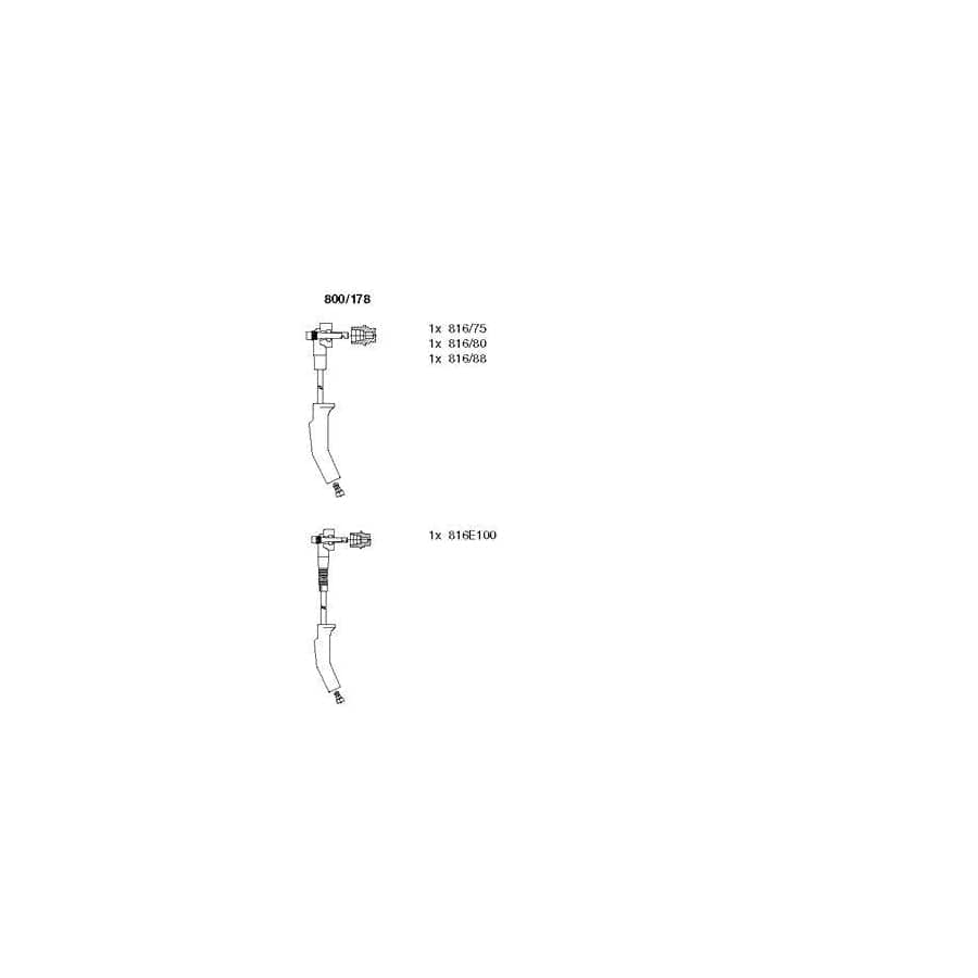 Bremi 800/178 Ignition Cable Kit for Ford Sierra