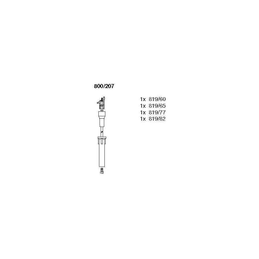 Bremi 800/207 Ignition Cable Kit for Ford Transit