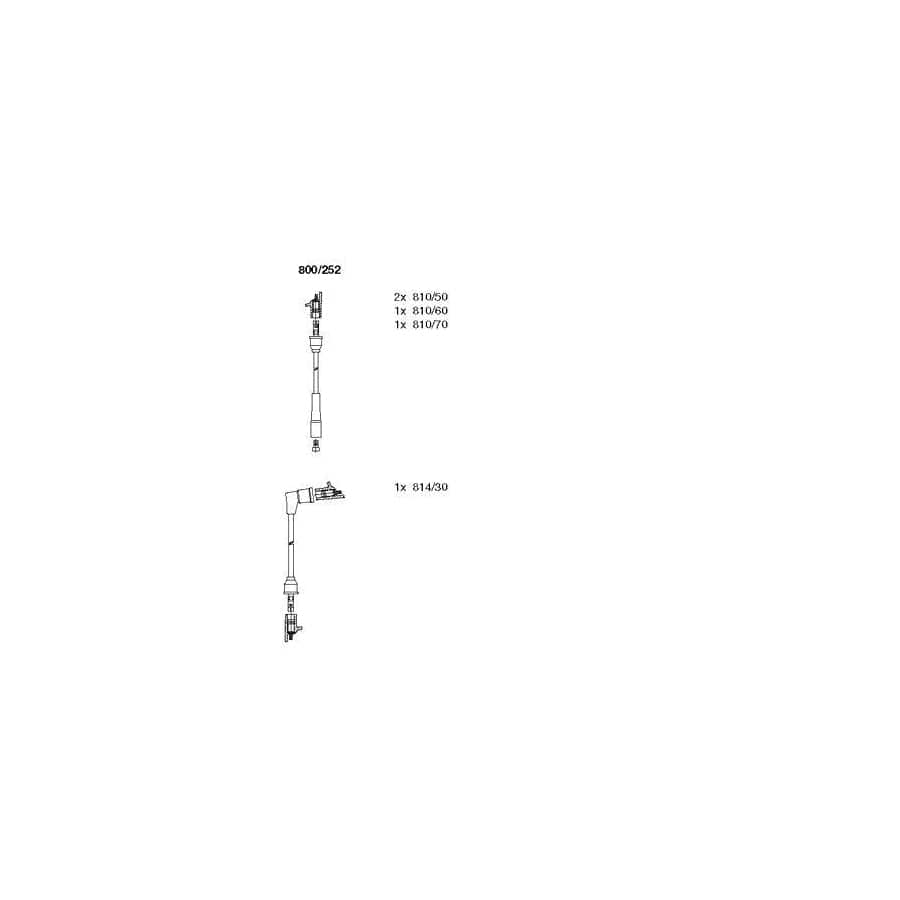 Bremi 800/252 Ignition Cable Kit for Ford Fiesta