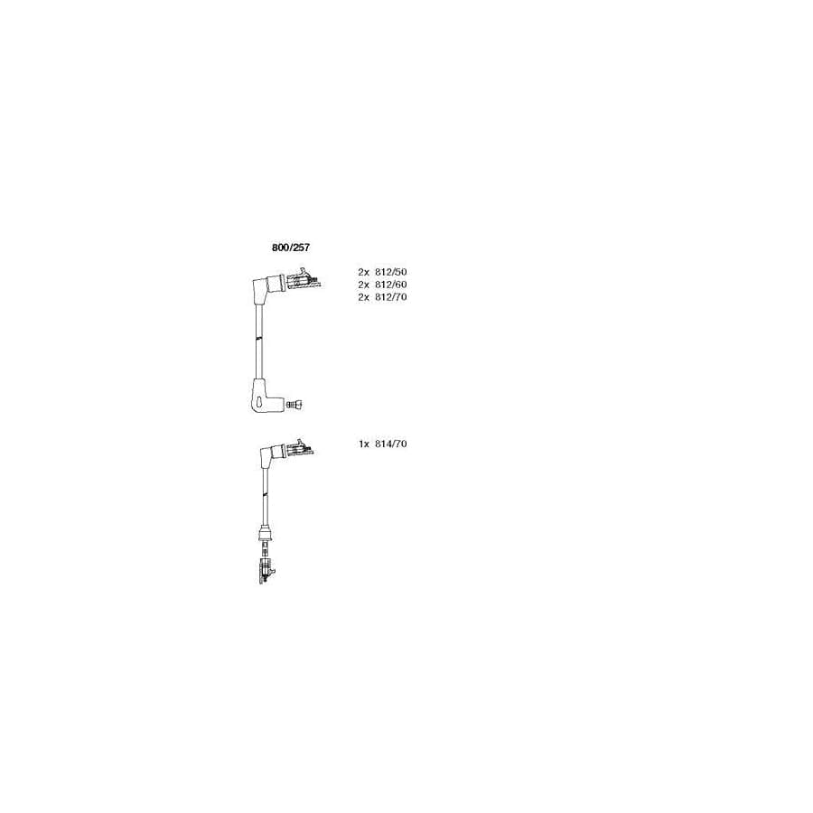 Bremi 800/257 Ignition Cable Kit for Ford Granada