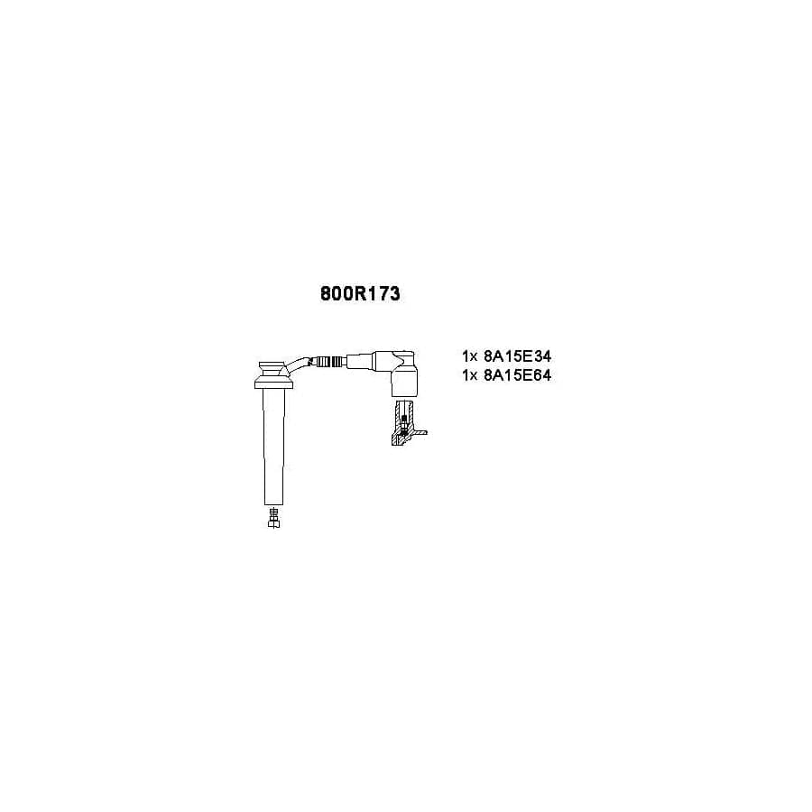 Bremi 800R173 Ignition Cable Kit for Ford Mondeo